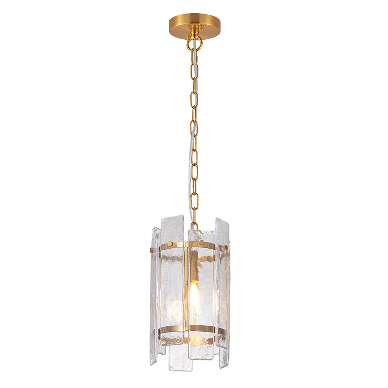1-Light Textured Glass Cylinder ခေတ်မီဆွဲသီးအလင်း