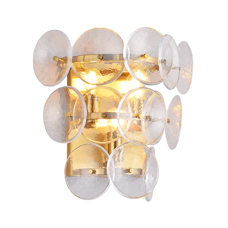 Hammered Art Glass Wall မီးအိမ်