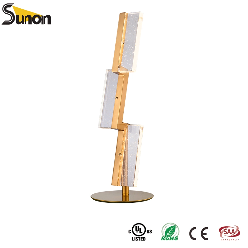 Led Clear Bubble Crystal Table Lamp